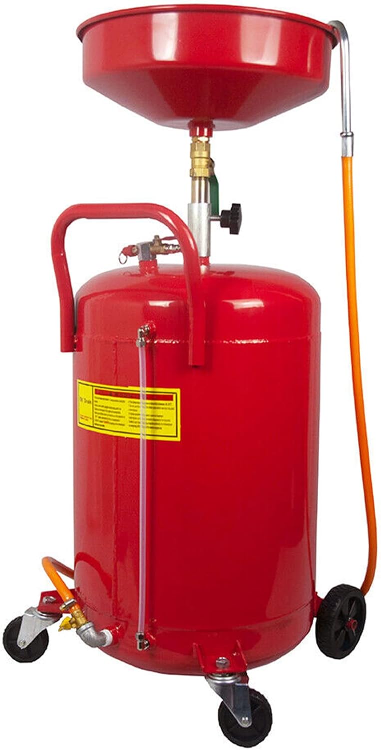 Yahoms 18 Gallon Heavy Duty Waste Oil Drain Oil Drainer Red, Air