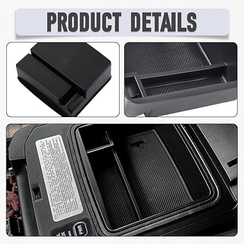 Miniatura 9 de Bandeja organizadora central, caja de almacenamiento para reposabrazos de consola central de automóvil, compatible con Toyota, compatible con Lexus