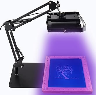 Dorhui 50W LED Exposure Unit for Screen Printing, UV Screen Printing Exposure Light and Light Stand for Screen Printing Kit Photo Emulsion Kit