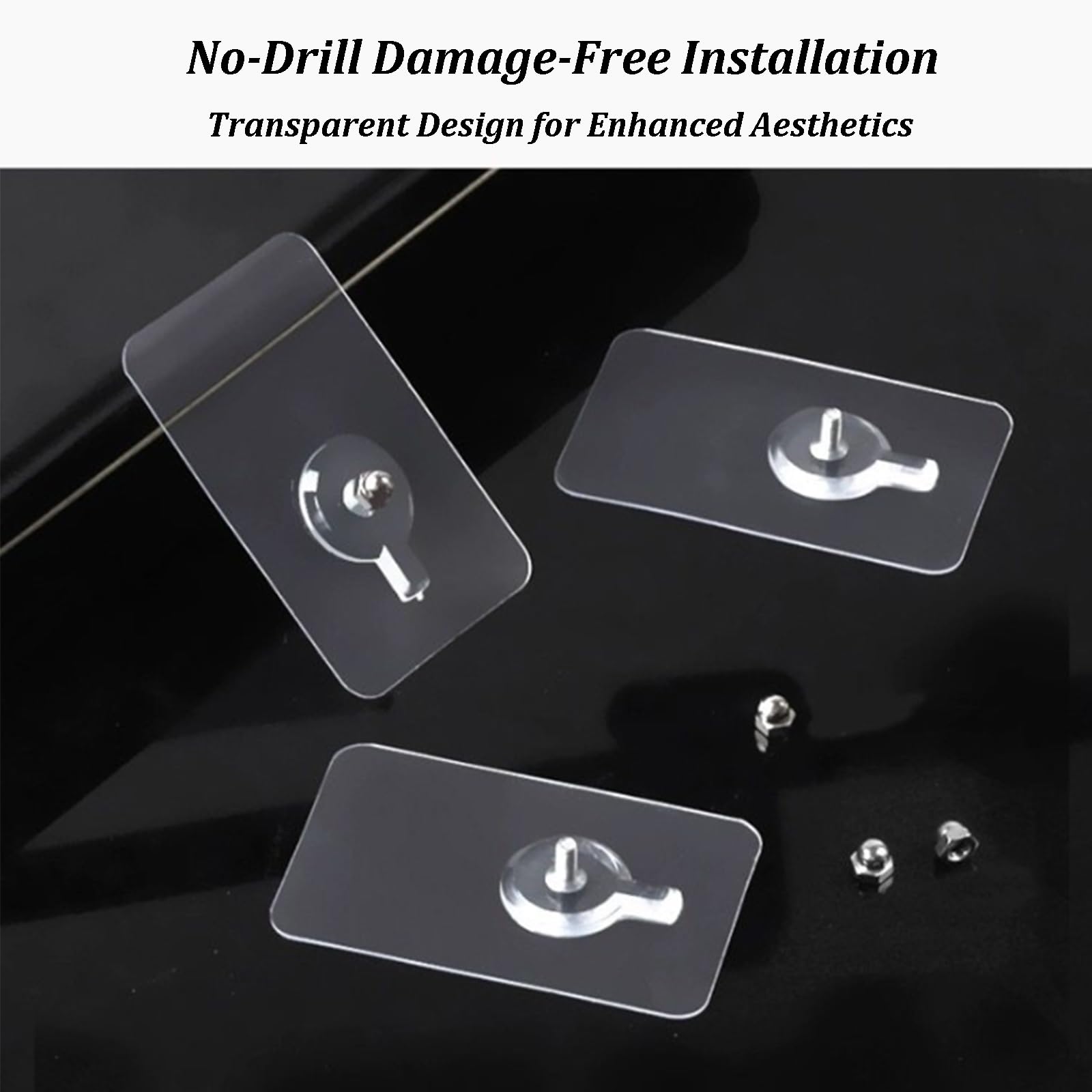 Estante De Almacenamiento Acrílico De Montaje En Pared, Repisas Flotantes De 3 Niveles, Organizador De Maquillaje Compacto para Dormitorio, Baño, Cocina Y Decoración(Transparent)