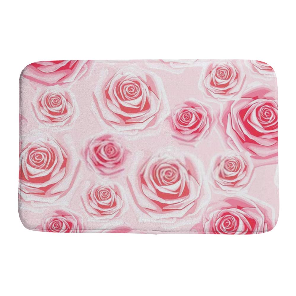 Tapis de bain petite surface velours corail pour éviter les sols glissants
