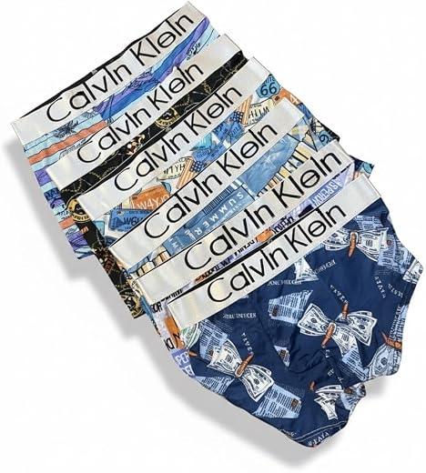 CK INTERNATIONAL Men's Innerwear Modal Geometric Print Trunk Boxer Brief,Breathable Underwear,Multicolor Printed for man C...
