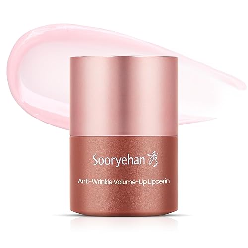 Sooryehan Volume Up Lipcerin (0.5 fl oz) – Desafiante a la edad, regordete, hidratante y nutritivo bálsamo labial cuidado para labios secos y