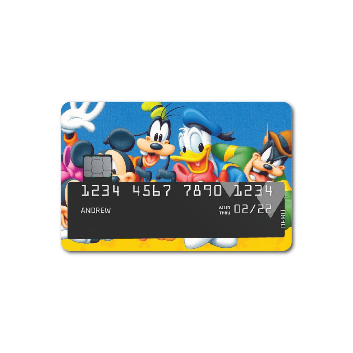 DOTME® Funny Cartoon Printed Skin Card Stickers for Debit Cards / Credit Cards / ATM Front Side Sticker