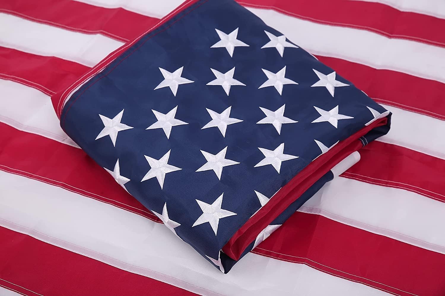 American Flag 5x8 Ft, Outdoor Premium US Flags, Heavy Duty American Flags for Outside, USA Flag with Durable Embroidered Stars