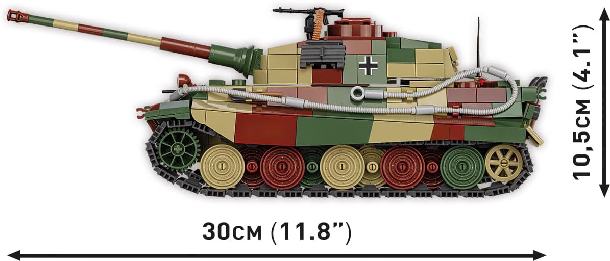COBI Historical Collection WWII Panzer VI Ausf. B KONIGSTIGER Tank Building Set, 802 Pieces