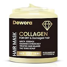 Collagen Hair Treatment Mask, for Dry & Damaged Hair, Trataniento Para Cabella Seco y Matratados Keratin, Maca Essence All hair Cleanses Treated Hair Relaxes The Tense Scalp 8.8FL OZ,250ml