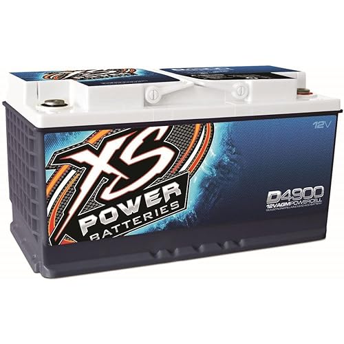 XS Power D4900 12 Volt AGM 4000 Amp Sealed Car Audio Battery/Power Cell+Terminal