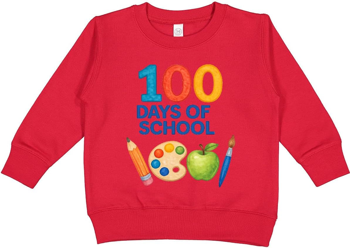 inktastic 100 Days Of School Toddler Sweatshirt