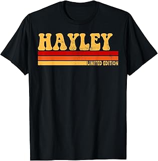 Hayley Name Personalized Cute Idea Women Vintage Hayley T-Shirt