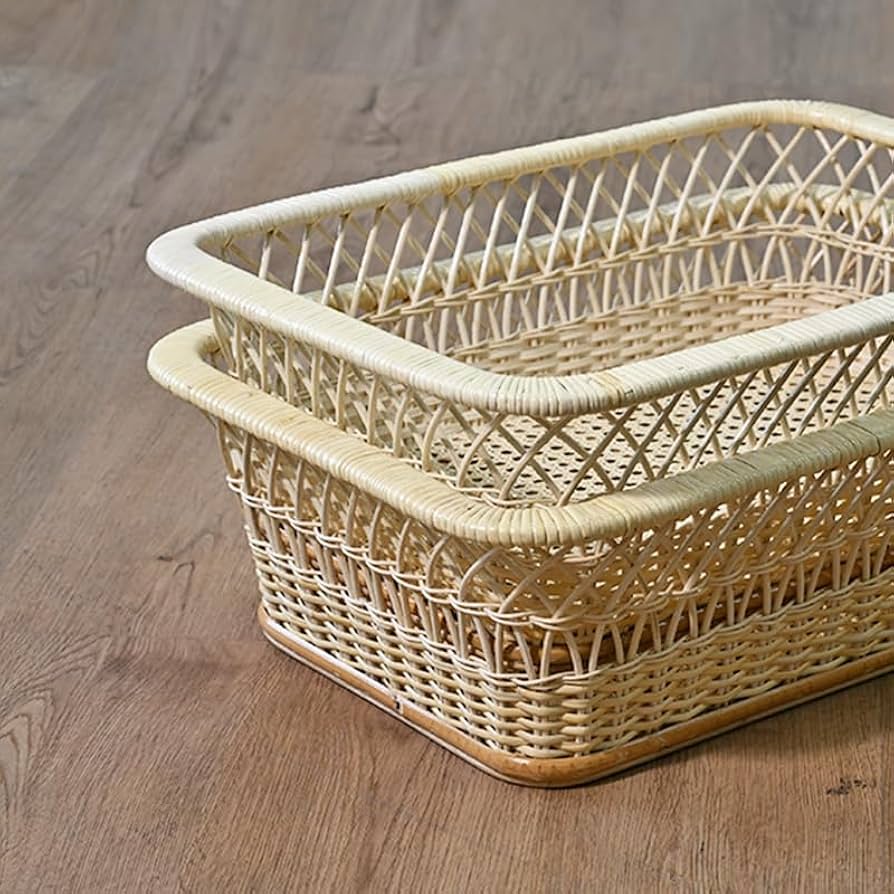 ラタン　籐　脱衣カゴ　3個組　新品未使用品 GK304N ラタン 脱衣カゴ 楕円型 | 【SR-net】Sunflower Rattanの