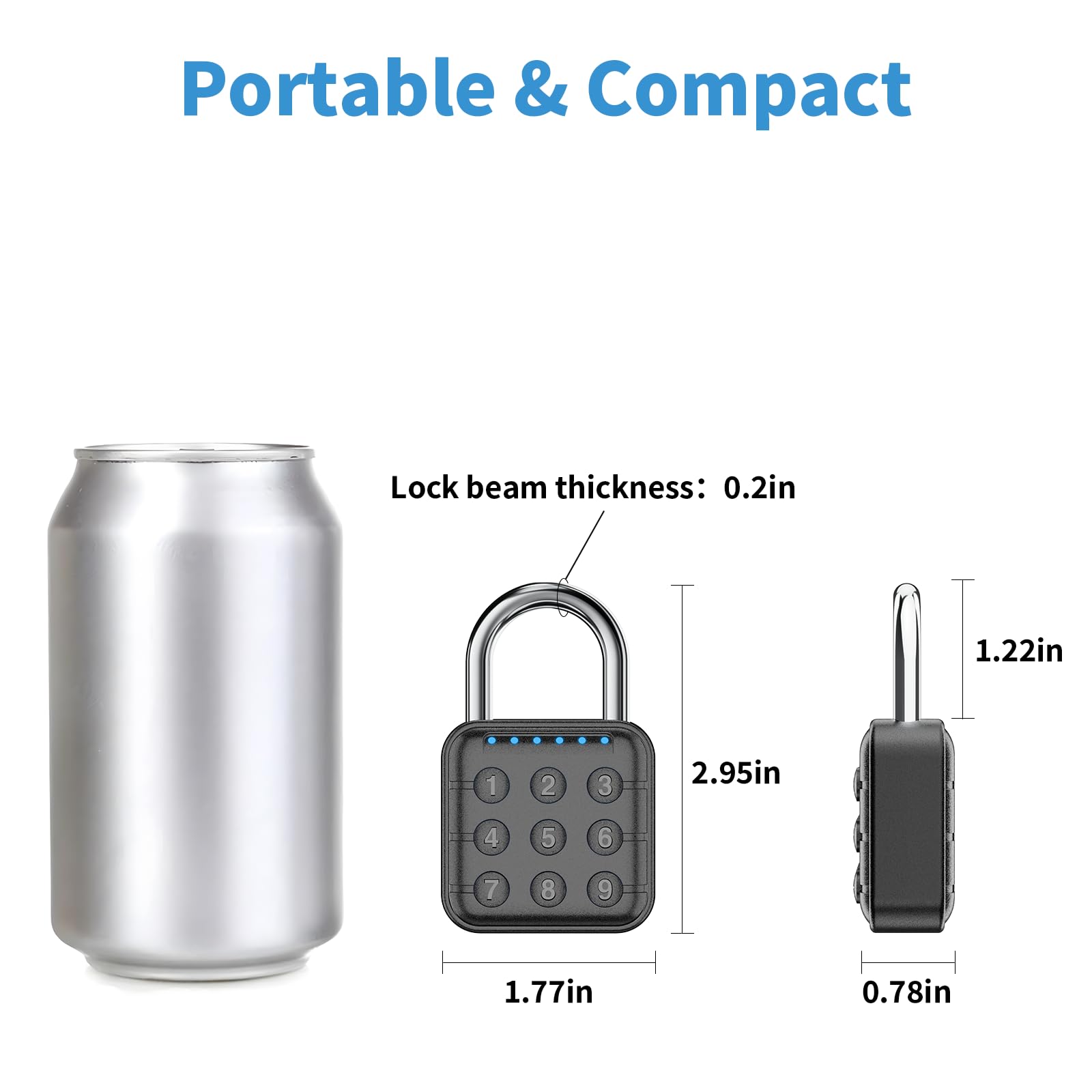 Zahlenschloss, Zahlenschloss für Spind, Schließfach & Gym Locker Lock – Hohe Sicherheit, einfach zu bedienen für Fitnessstudio, Schule, Reisen, Outdoor (Schwarz, 2 Stück)