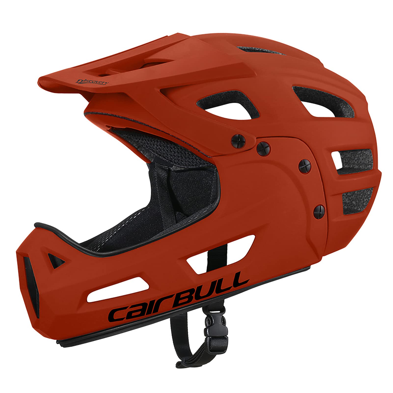 LixadaFull Face Bike Helmet,Adult Cycling Helmet with Detachable Chin Guard and Visor 54-61cm