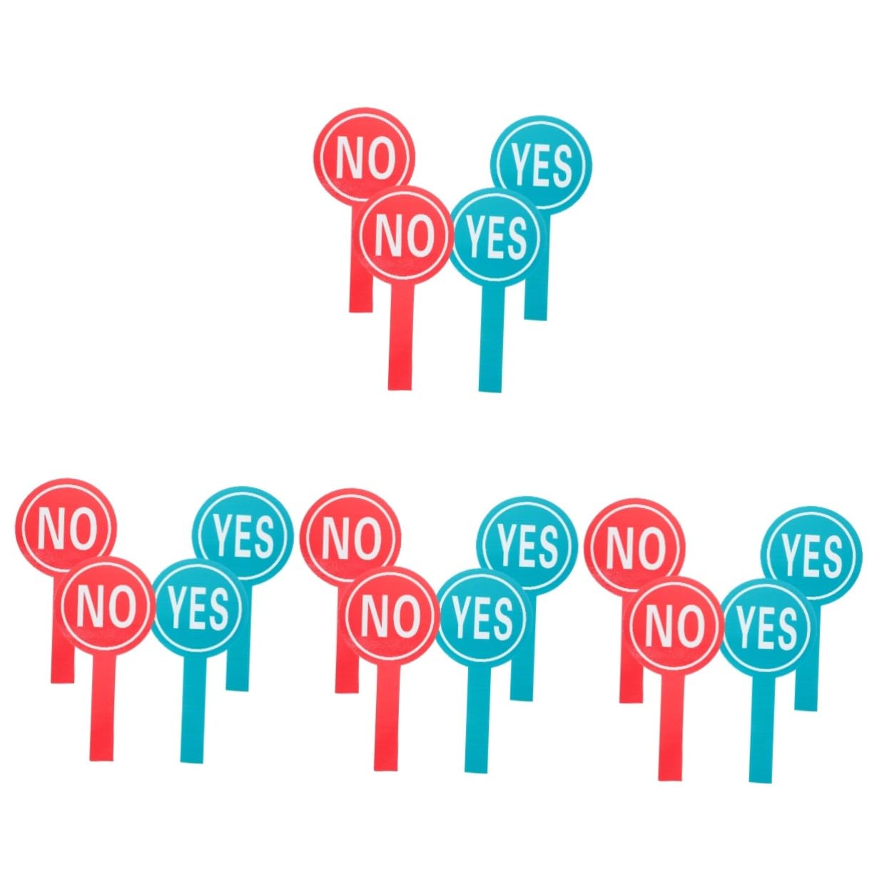 Réponses de classe vote réversible pour enseignant et formation HEMOTON 4pcs - 8