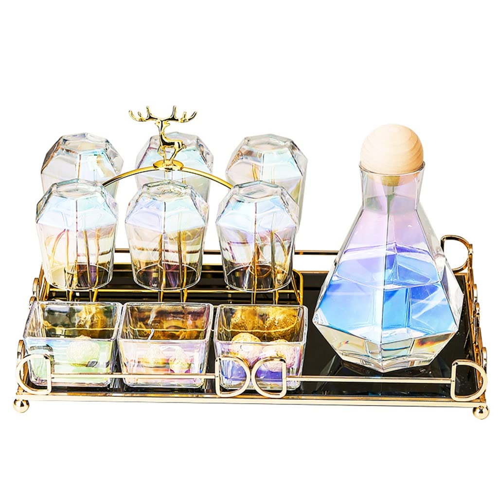 Service de verres teintés nordique avec carafe à haute température
