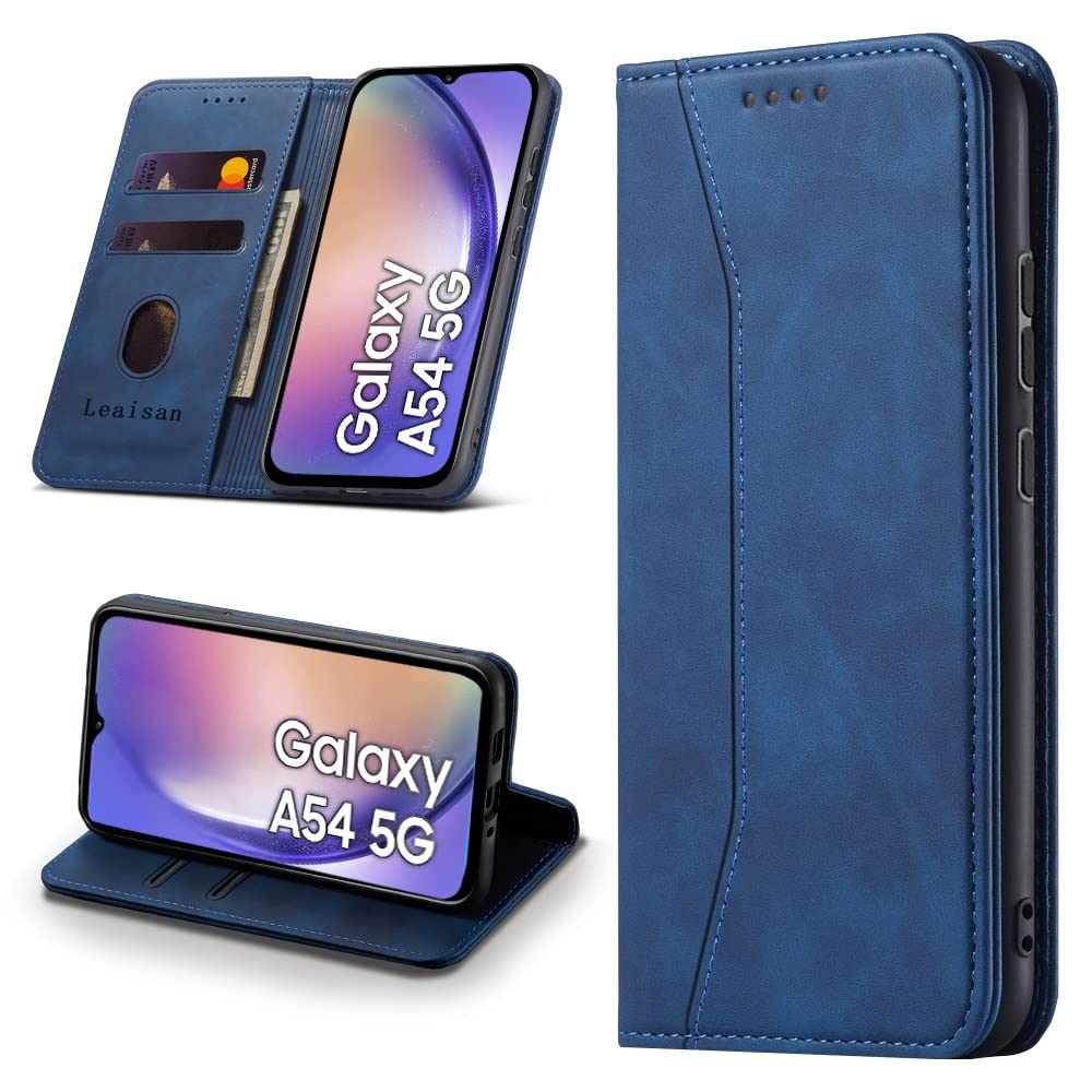 Leaisan Handyhülle für Samsung Galaxy S9 Hülle Premium Leder