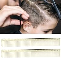 Vista 8 de Peines de peluquería de metal, 2 peines profesionales de acero inoxidable para peinar, peine de peluquería para peluquería, peine desenredante