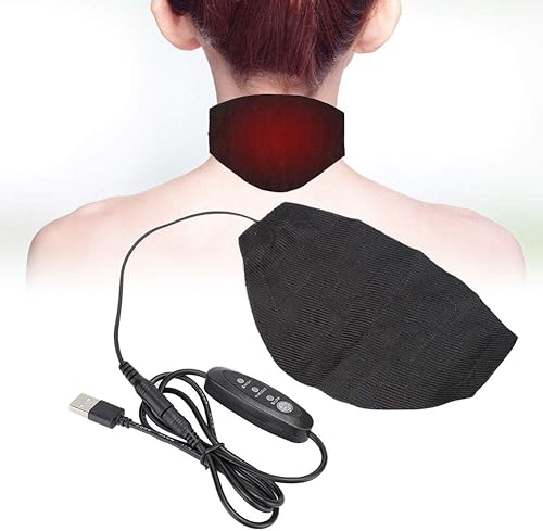 Almohadilla térmica para el cuello, calefacción eléctrica para el cuello, portátil, con temperatura ajustable y cuello para mantener tu cuello