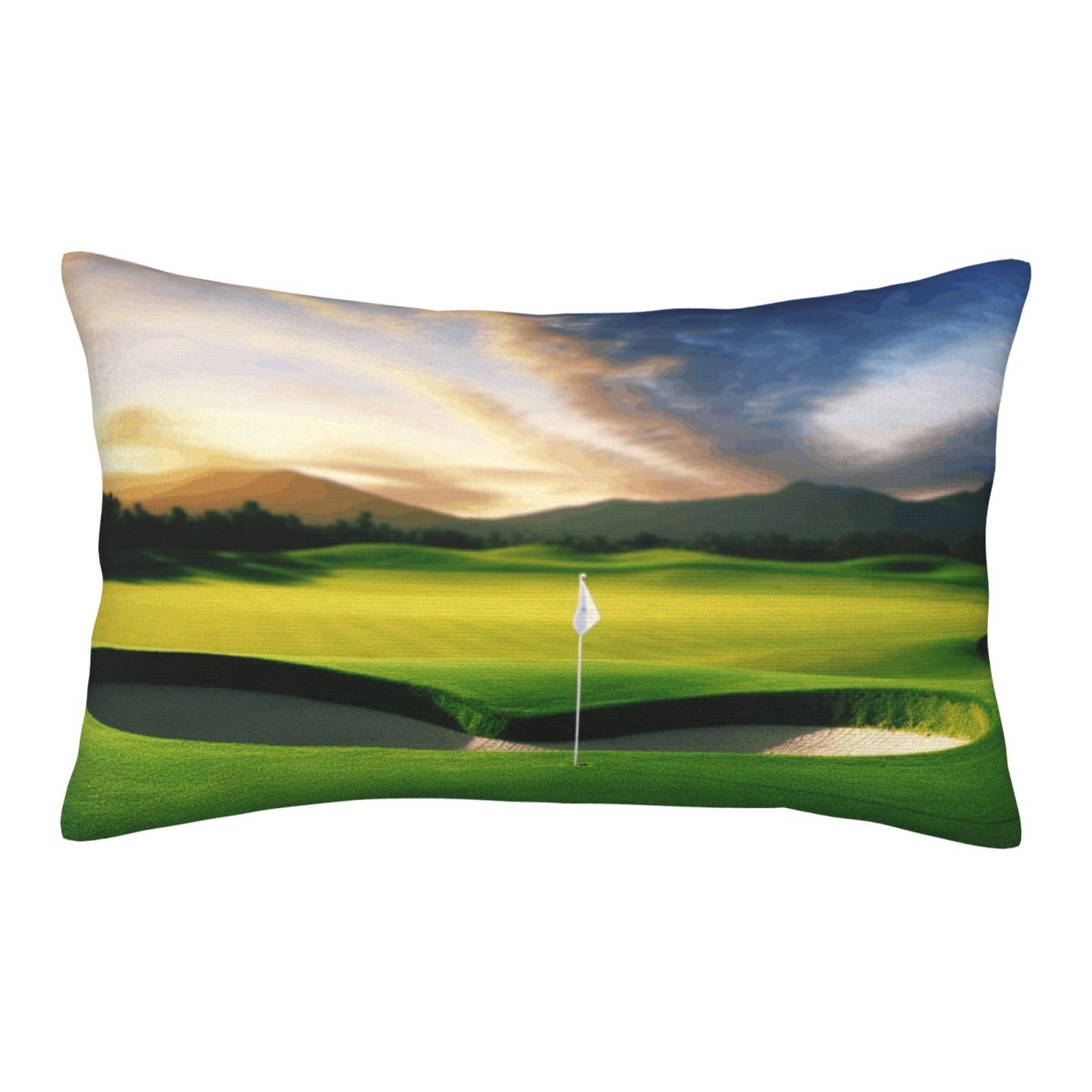 Velvet Pillowcases 14"x20" Ultra Soft Breathable Pillow Cases, Luxury Fuzzy Throw Pillow Covers with Zipper, Golf Course Pillow Shams All Seasons Decorative Cushion Cases for Couch