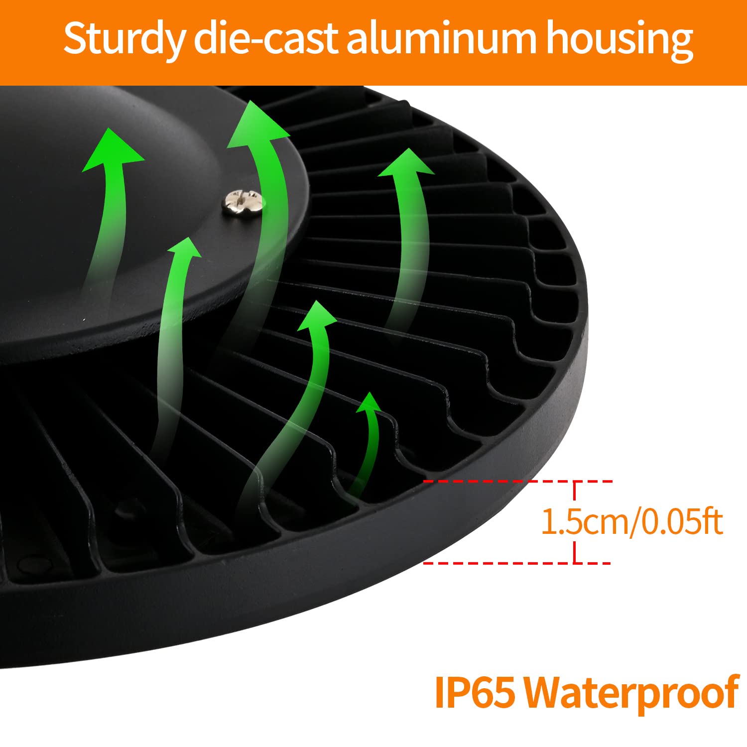 Faretto LED UFO Industriale 300W, 30000LM 6000K Bianco Freddo | Risparmio Energetico, Antiabbagliante,Corpo Dissipazione Rapida,IP65 Lampada Da Officina, Fari LED per Fabbriche Parcheggio