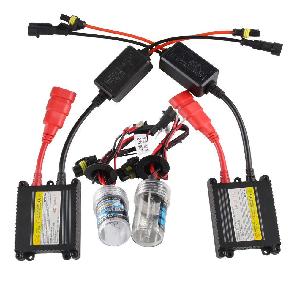 Kit Hid Per Auto Abbaglianti Kit Xenon H7 Chemini 55W 6000K - Lampadine HID Bianco Per Abbaglianti/Anabbaglianti Auto Luci Abbaglianti Xenon