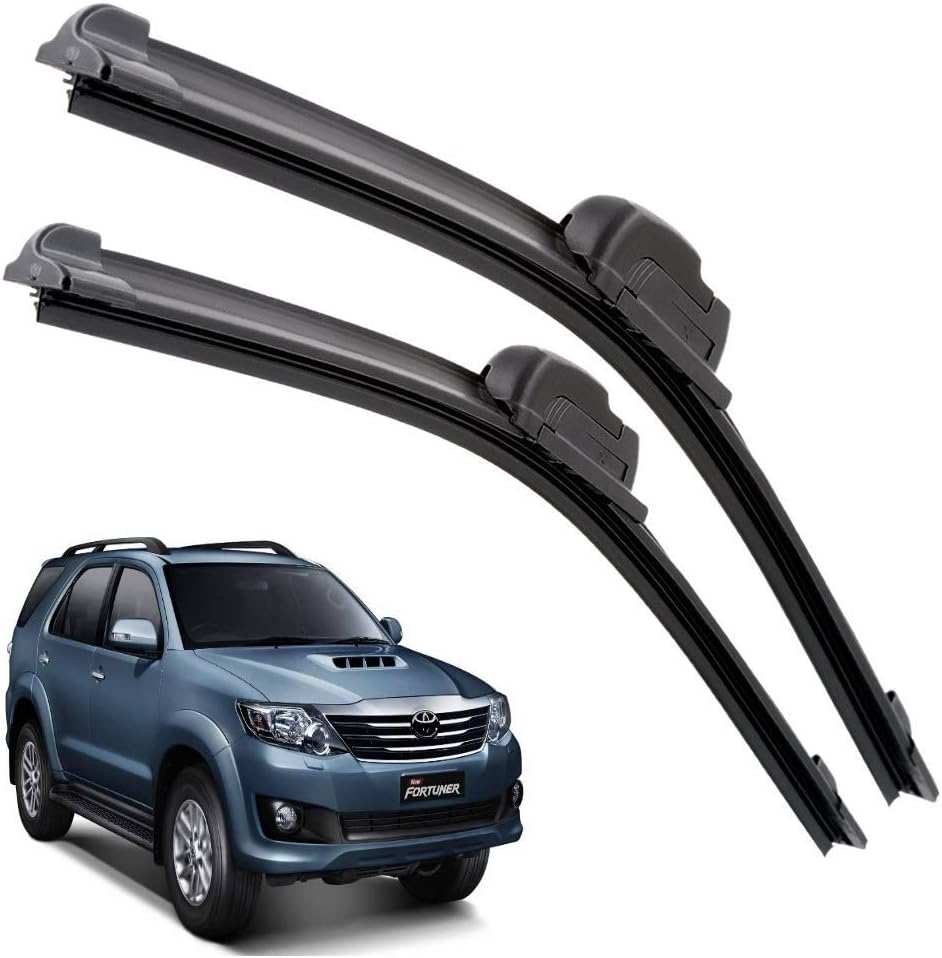 Windshield Car Wiper Blades Compatibility With Fortuner Old (Model : 2011-2017) - Set of 2Pc (D-21,P-19)