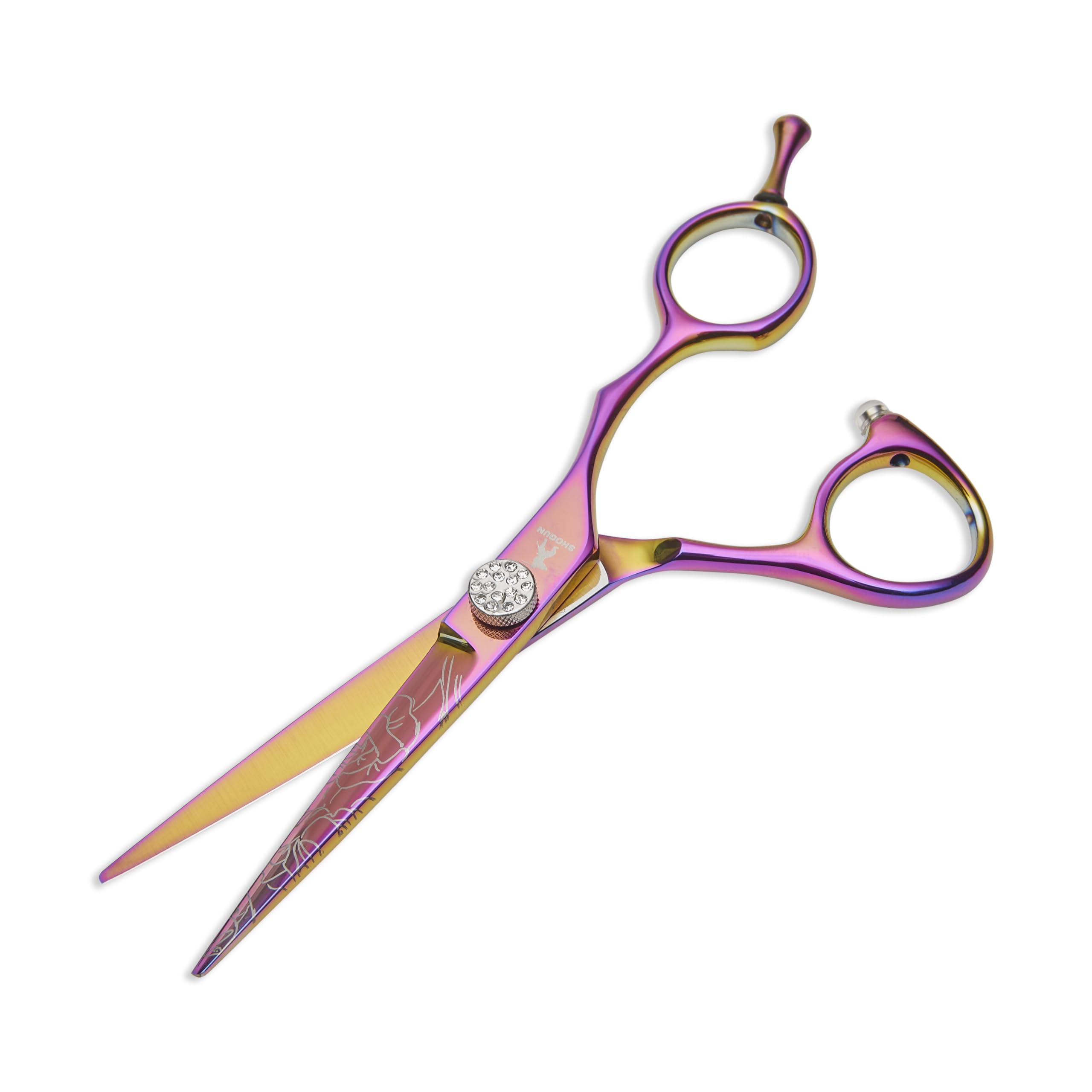 Shogun Pink Rosa Japanese 440C Steel Hairdressing Scissors - Professional Barber Salon Shear For Hairdressers, Barbers, And Salon Use