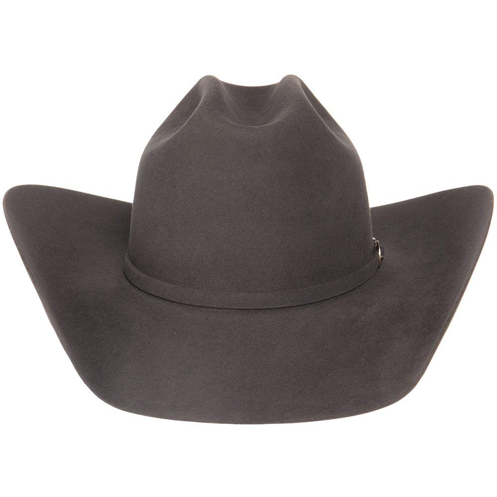 American Hat Company Mens 40XSTES42 AHC 40X Steel Self Band 4 1/4` Brim Open Felt 75/8 Grey