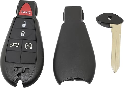 Miniatura 8 de Horande Funda de repuesto para llavero de entrada sin llave para Dodge Ram Durango Grand Caravan Journey Ram 1500 2500 3500 Jeep Grand Cherokee