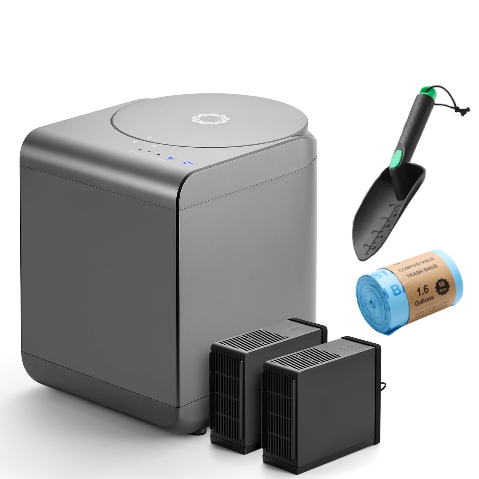 Airthereal Revive Food-to-Soil System, Odorless Countertop Electric Kitchen Composter, 1-Click Smart Operation, Powerful Sharksden Trinity Blade to Cycle Food Waste into Earth Nutrition - 1