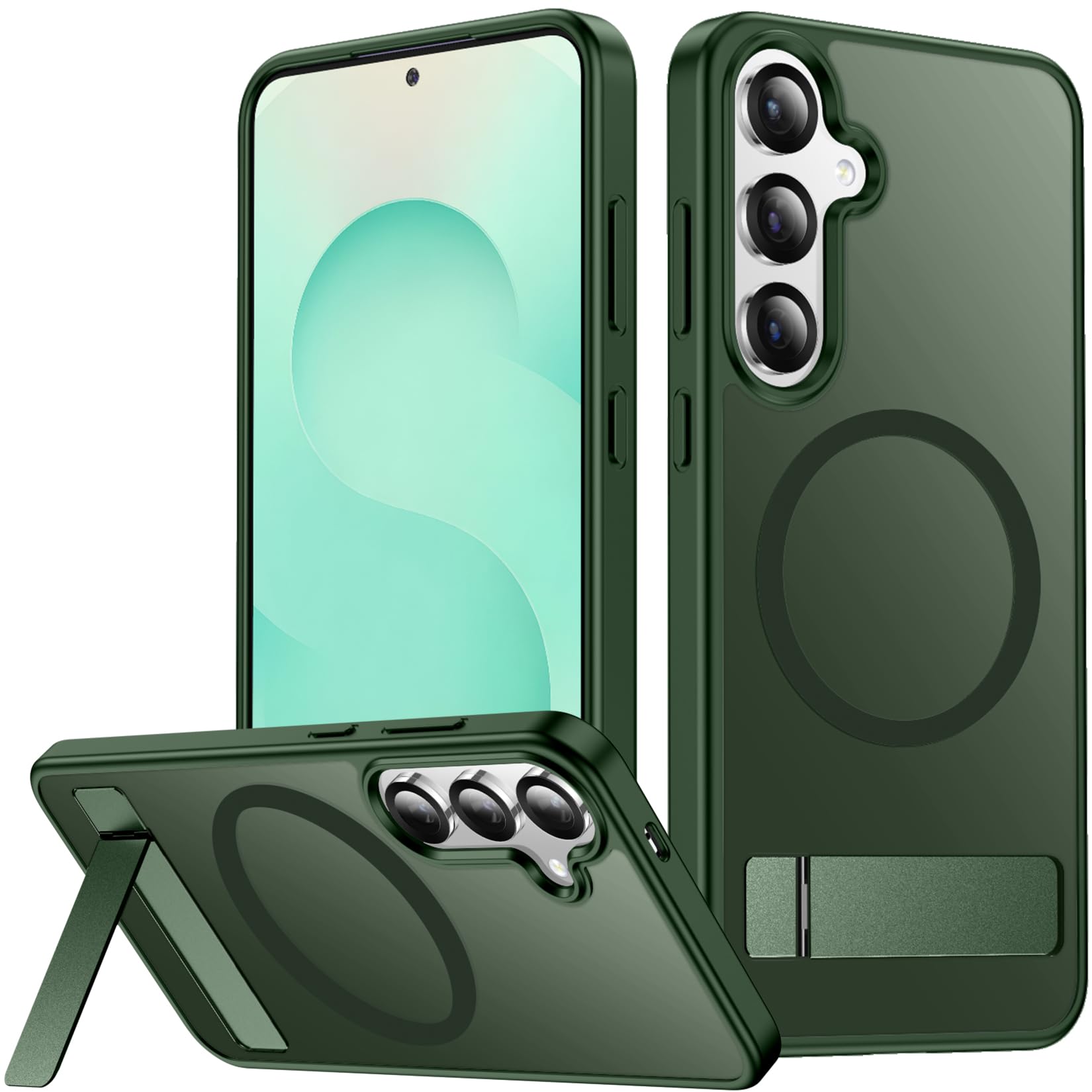 SPIDERCASE for Samsung Galaxy S25 Case,with Stand,Green