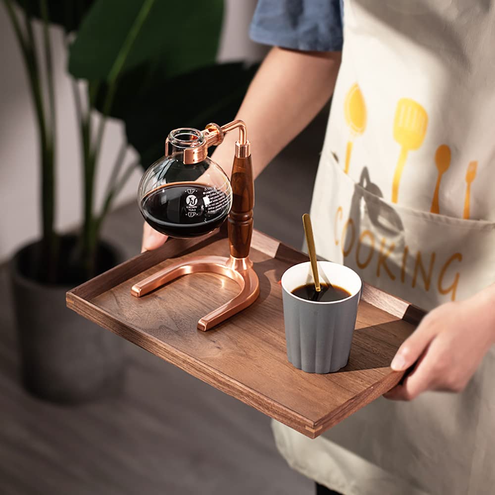 Amazon｜木製の長方形のサービングトレイウッドプレートティー