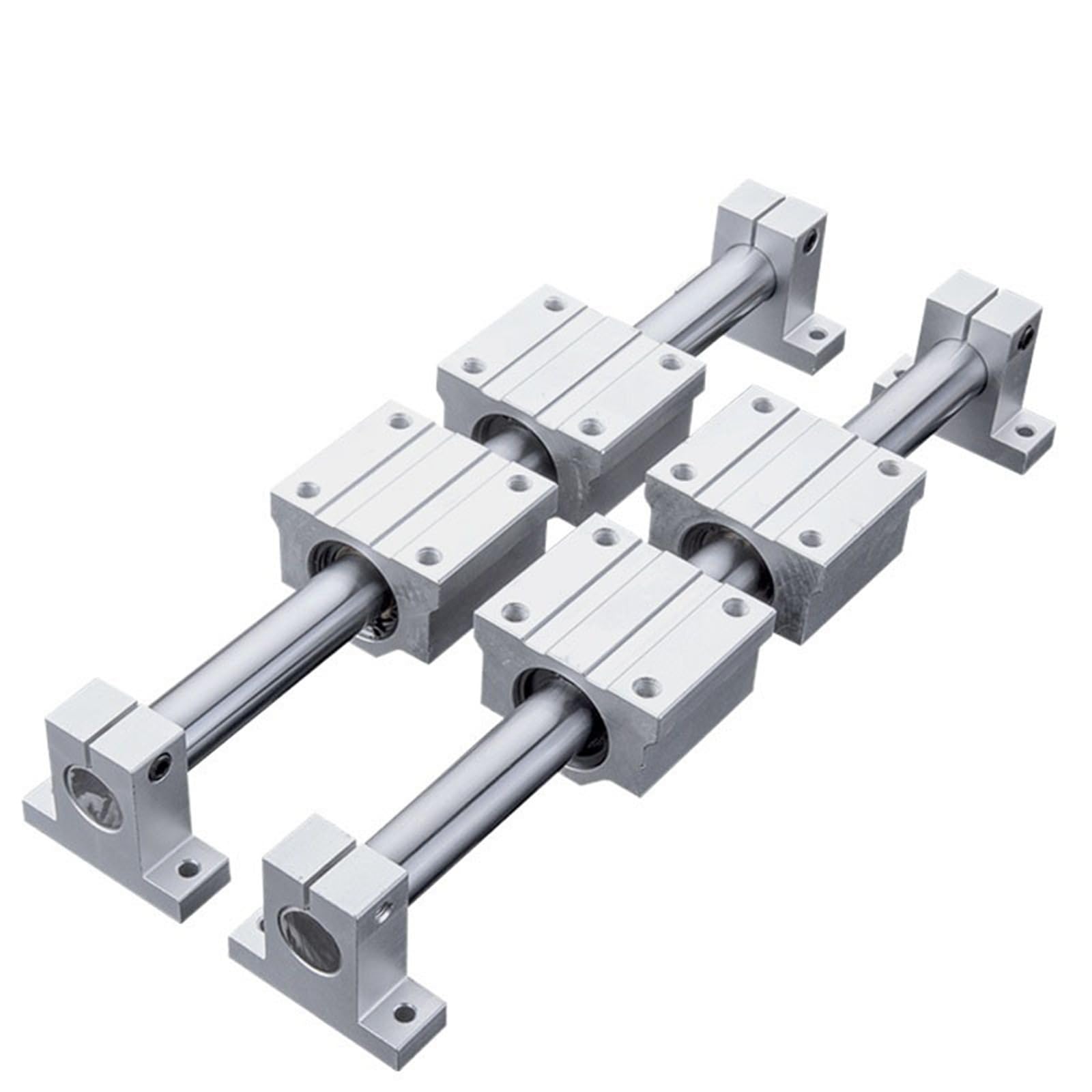12 mm optische Führungsschienenwelle mit Stützlager für CNC-Fräser und Drehmaschinen, Präzisionslinearbewegungskomponenten, Heimwerkerwerkzeuge