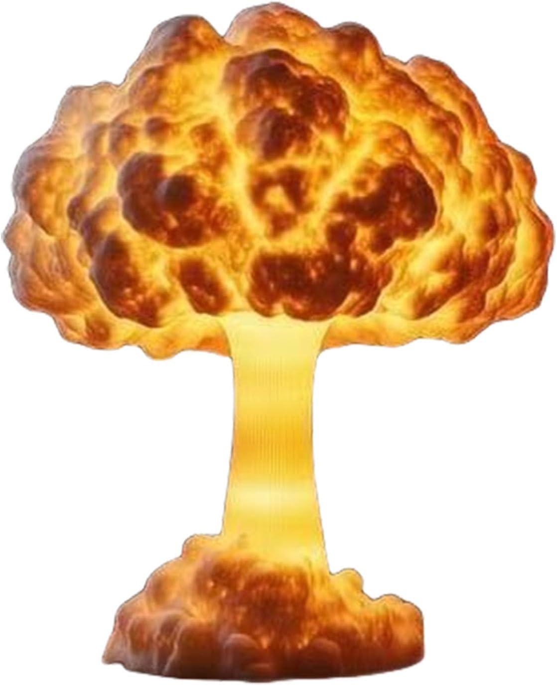 Artistic Mushroom Cloud Nightlight Resins Decors Nuclear Explode Model LED Ambients Lighting for Home Bedroom