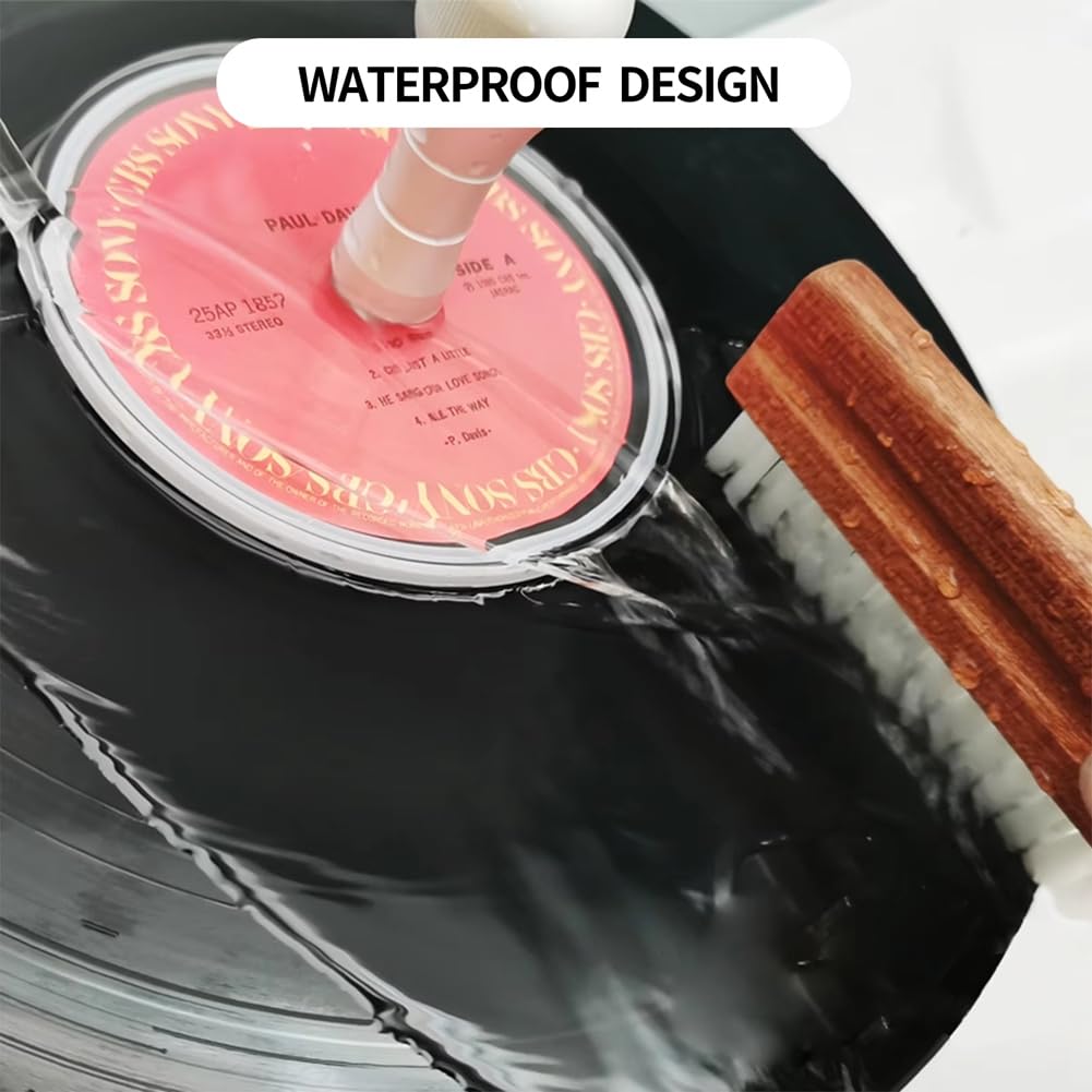 Etichetta Saver 5 in 1 Set di Pulizia Impermeabile Record Strumento Pulito Album LP Vinil Protector Cleaning Care Clip Kit