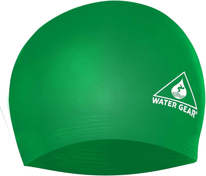Gorro de natación de látex para adultos - Duradero y flexible unisex no impermeable