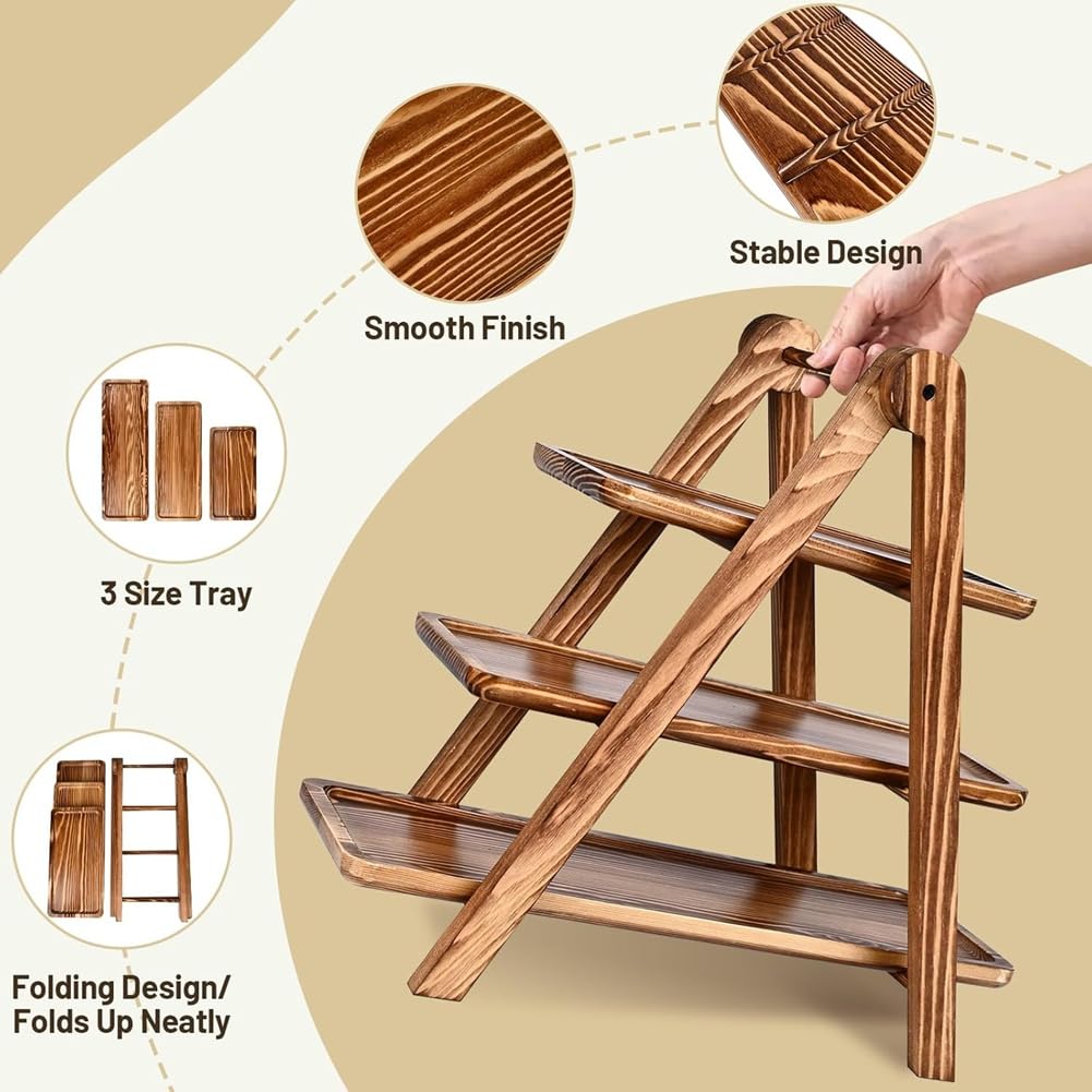Vassoio in legno a 3 livelli, supporto per torte ... - Leroy Merlin