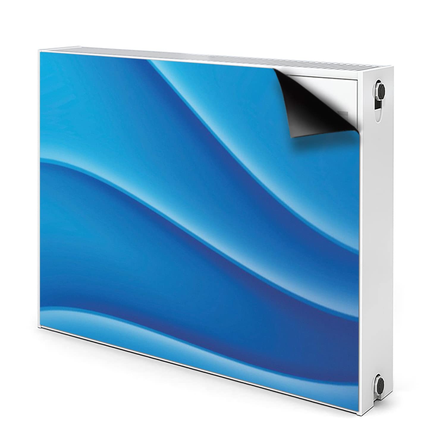 Cache radiateur magnétique hautement magnétique bleu abstraction 80x60