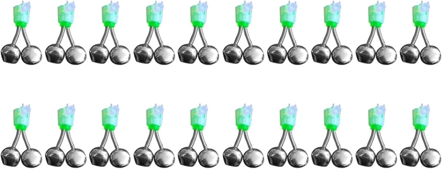 14PCS Fish Bite Alarm Twin Spiral Bells Fishing Indicator Bait Outdoor Night Bell Equipment