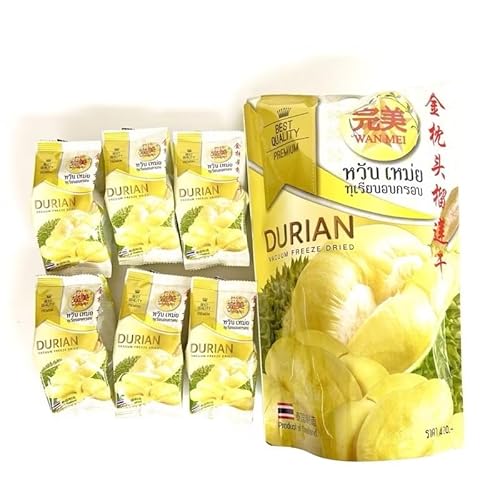 Sau Rieng Sấy Wan Mei Freeze-Dried Durian 6 Mini Packs 210g