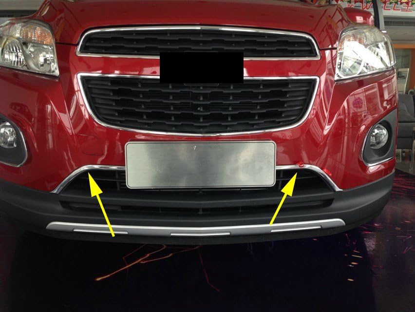 Front Grille Edge Trim for Chevrolet Trax 2014-2017, Protection Decoration Retrofit effect Accessories Parts front bumper Guards