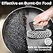 Amagabeli Cast Iron Cleaner with Handle Stainless Steel Chainmail Pan Scrubber for Cast Iron Skillet Cleaner Chain Mail Scrubber Brush Pan Pot Wok Griddles BBQ Grills