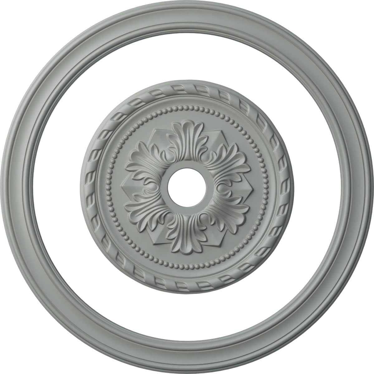36 1/2"OD Ceiling Ring with 20 7/8"OD Ceiling Medallion Palmetto Light Accent Kit
