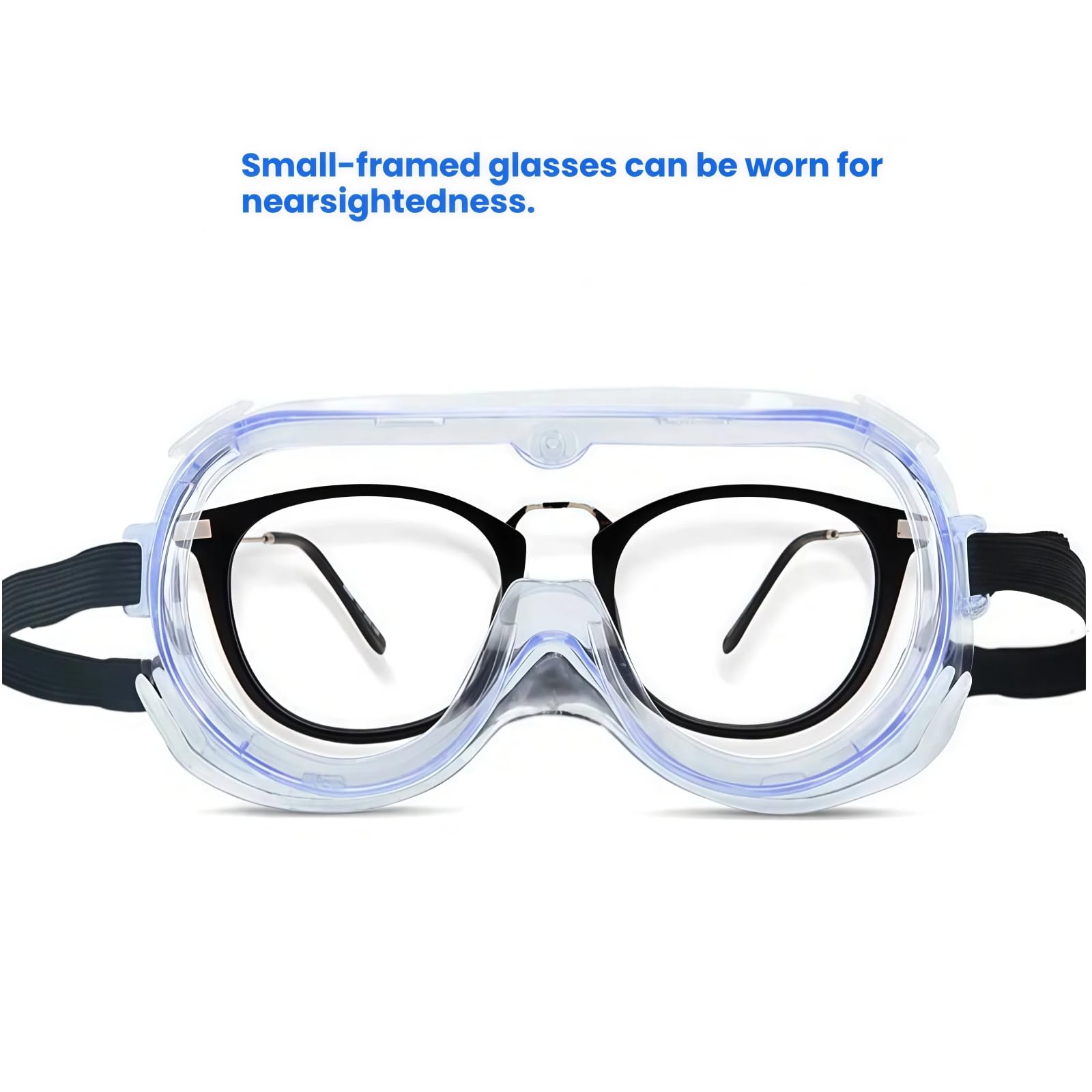 Condition photo showing New/Like New for safety goggles glasses fit over eyeglasses chemical protective splash protection eye goggle for science eyewear