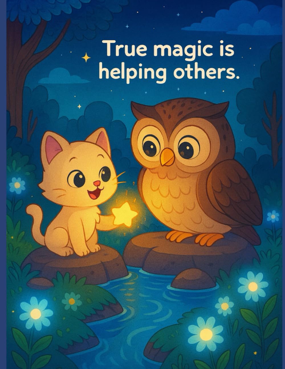True magic is helping others: A Magical Coloring Adventure About Kindness and Friendship
