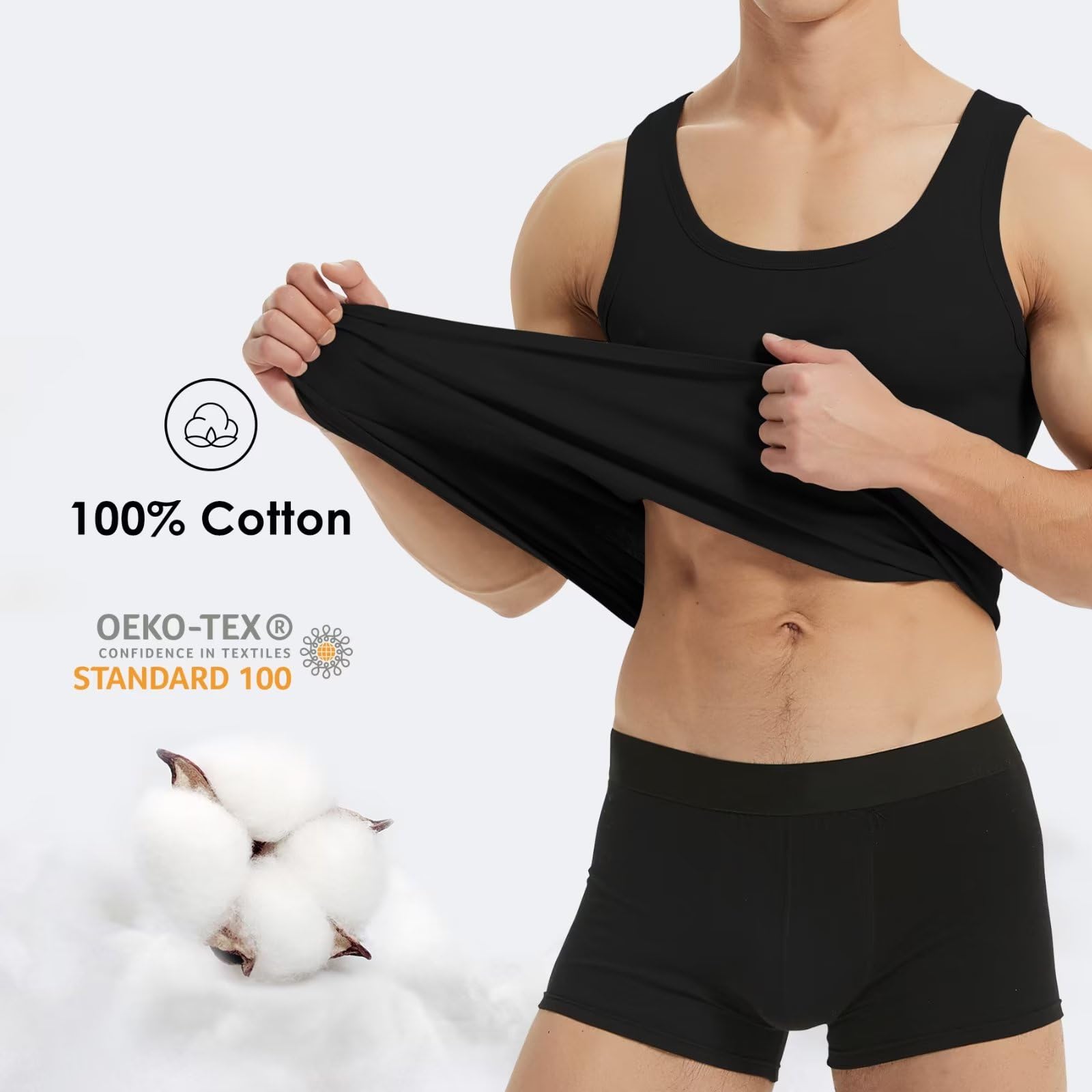YouShow Canottiera Uomo Pacco da 3/5 100% Cotone Canotta Palestra Colori Multipli e Taglie