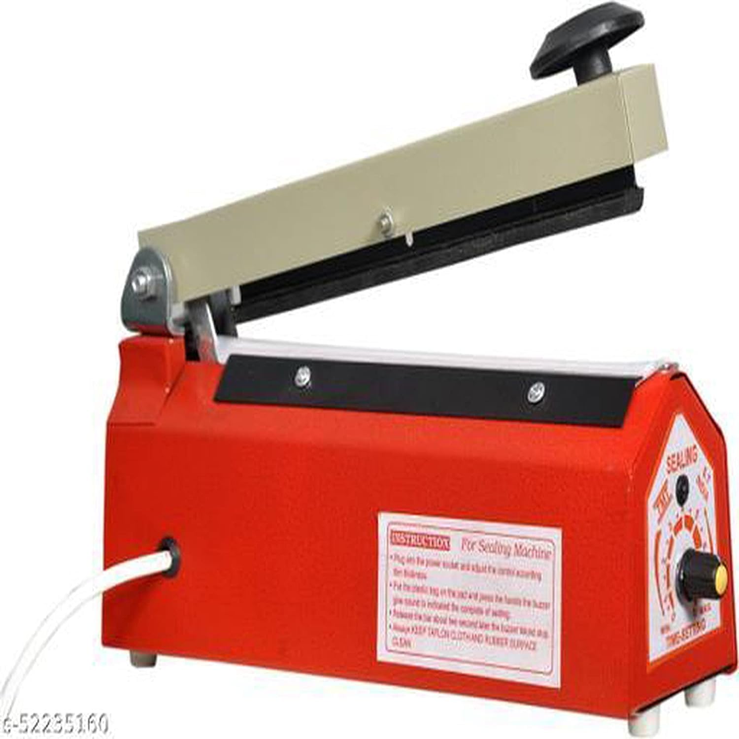 Sealing Machine | Beep Sound Function | Plastic Packing Machine | Plastic Bag Sealing Machine | Heat Sealer Machine | RED | Made in India (SEALING MACHINE 8" [ 203mm ])