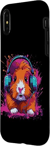 Miniatura 8 de Funda para iPhone 11 Pro Max DJ conejillo de indias con auriculares