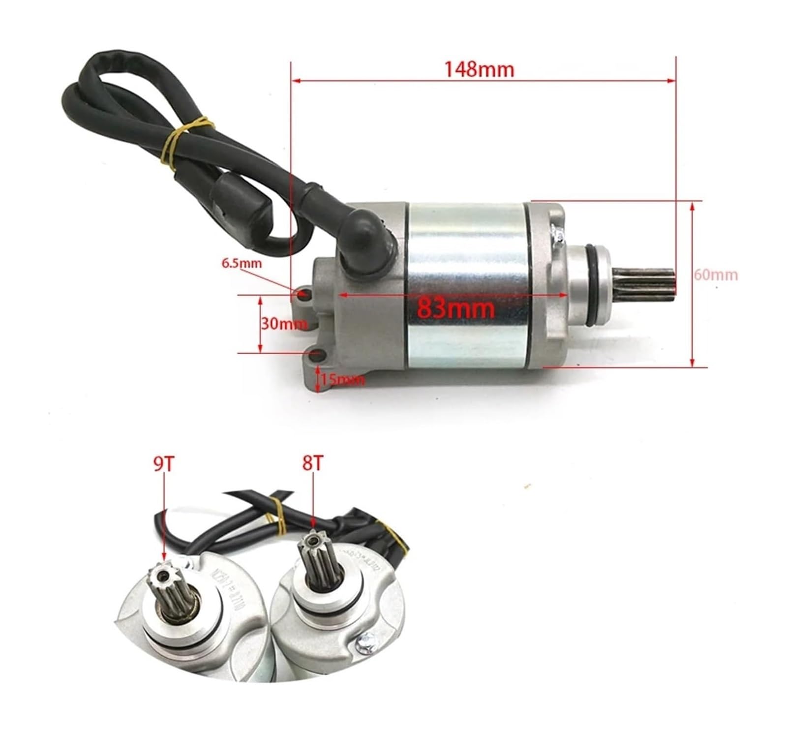 Motor Generador para ZONGSHEN Motor Racing NC250 ZS177MM 250cc 4 Tiempos RX3 BSE KAYO K6 T6 KEWS ZUUMAV 8 9 Dientes Motor De Arranque De Motocicleta