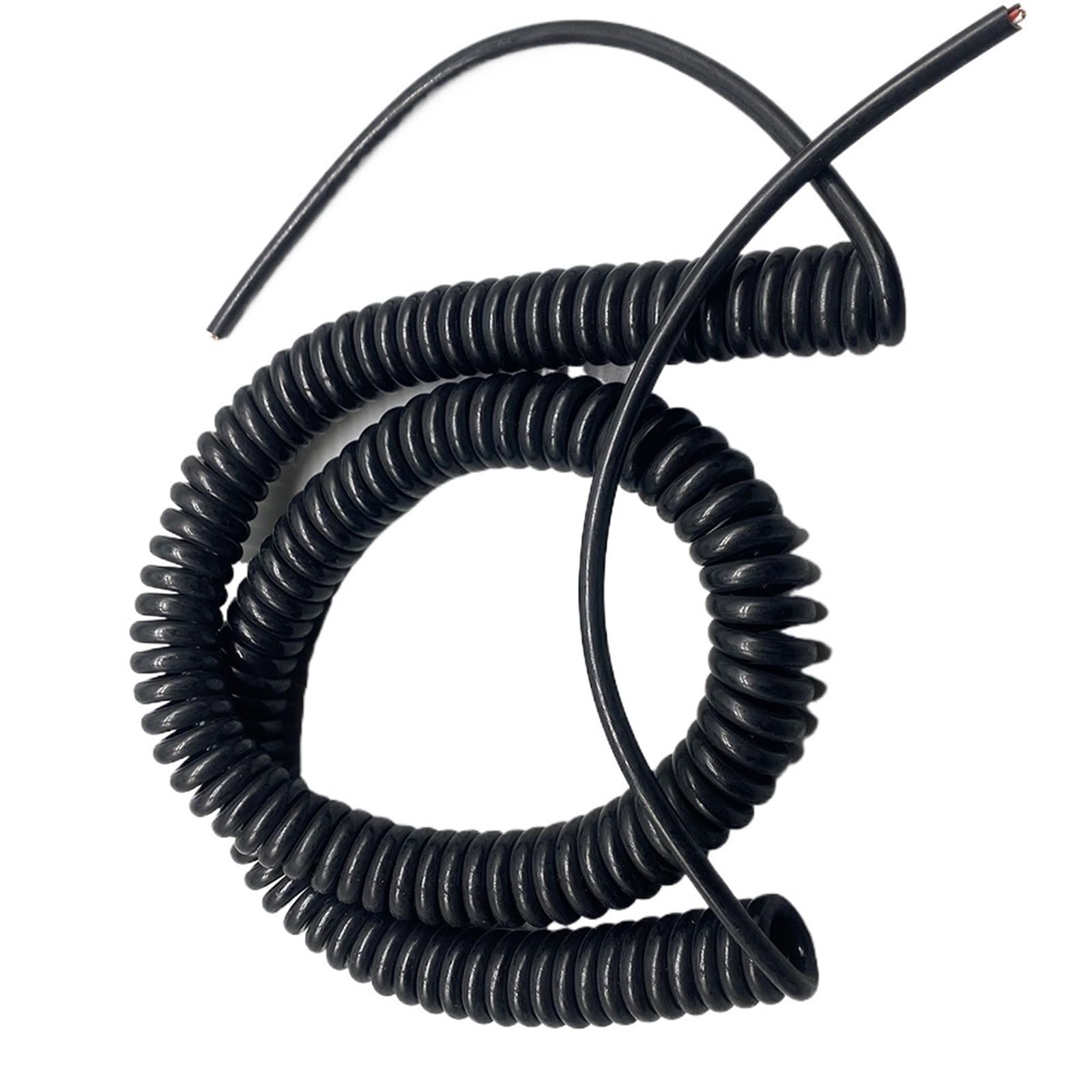 Cable Cord 3 Core Machine Expansion Spiral Cable 6mm Square High Power Spring Wire Pure Copper Connection Coil Cable Spiral Extension (Color : Stretch 5 Meter, Size : 3core 6.0mm2)